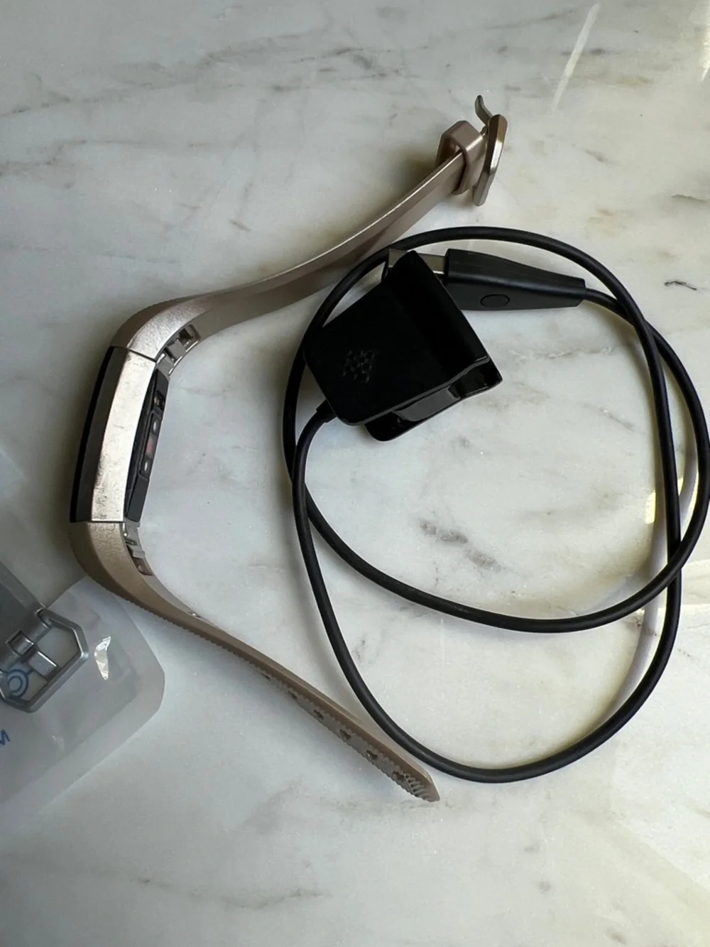 fitbit Charge Compatible Tracker with Rose Gold/Bronze Band